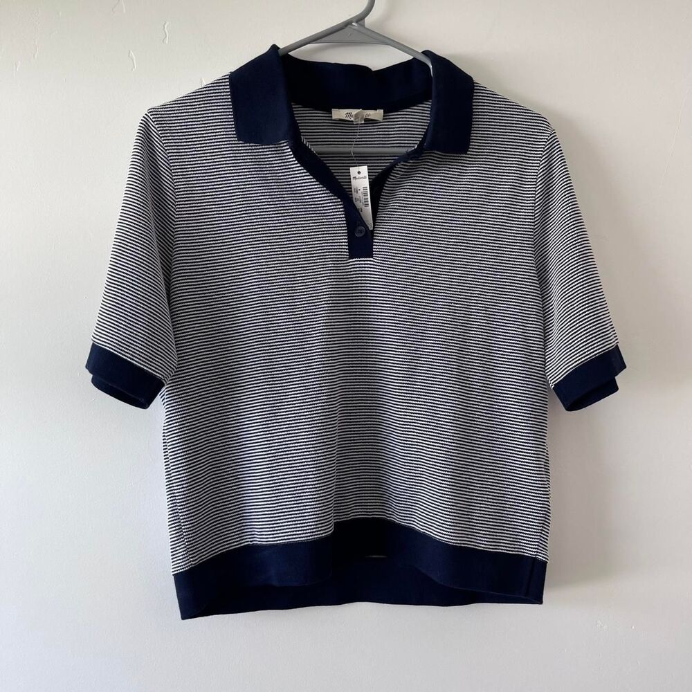 Madewell Women's Blue and Navy Blouse